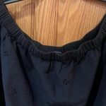 Madewell Eyelet Off-the-Shoulder Ruffled Short Sleeve Top in Black Size Large Photo 11