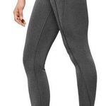 Ivy Park  Beyonce "V" Leggings Mid Rise Ankle Length Stitching Detail Gray L 32" Photo 0