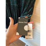 Maison Tara Women's Forest Burnout Velvet Tiered Dress Green Size 18W Photo 5