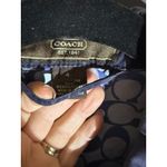 Coach  Navy Blue Trench Coat Gold Buttons Lined Women Size 4 Photo 3