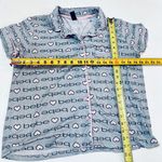 Bebe Womens Pajama Sets Button Down Shirt and Shorts Sleepwear... size L Photo 6