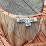 Patrons of Peace  Floral Print Crop Top Ruffle Flutter Sleeve Boho Medium Photo 3