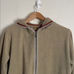 Horny Toad Toad & Co Tan/Khaki Hooded Full Zip Fleece Plush Hoodie size L Photo 2