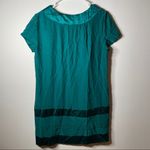 What Goes Around Comes Around Short Sleeve Green Silk Dress M Photo 3