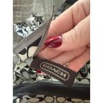  Vintage Y2k Hampton Signature Canvas Shoulder Bag B/W Coach Scarf Photo 9