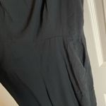 Old Navy women’s black square neck wide leg with pockets jumpsuit size medium Photo 3