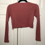 Brandy Melville John Galt Vintage Style Pink Crop Faded Butterfly Shirt OS Photo 6