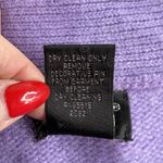 Rafaella Vtg  Medium M Sweater Angora Lambs Wool Blend Purple 3/4 Sleeve Women’s Photo 4