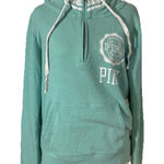 PINK - Victoria's Secret Victoria's Secret PINK Mint Green Half Zip Hoodie Coquette Sporty Women Sz M Photo 0