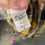 CP Shades Yellow Plaid 100% Cotton Long Sleeve Button Up Photo 3