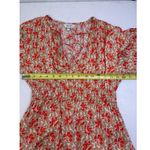 Joie  Renae Red Floral Short Sleeve Top - Size Small Photo 7