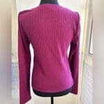 Maeve  by Anthropologie Meryl Button Front Ribbed Cardigan‎ medium holiday Photo 3