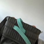 Puma Stretchy Athletic Shorts - Gray & Aqua Blue Photo 4