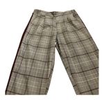 Hot Kiss  Black & Maroon Plaid Pants Juniors Size 7 Photo 2