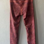 Lululemon  Crackle Glaze Vintage Orange Larkspur Wunder Train HR Tight 25” Size 6 Photo 3