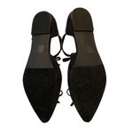 Venus Faux Suede Pointed Toe Flats Bow Shoes Ankle Straps Formal Black Size 8.5 Photo 8
