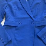 Endless Rose  Blazer Romper Women's Large Blue Double Breasted Long Sleeve New Photo 2