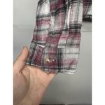 Aeropostale Aéropostale Juniors Size Small Flannel Hoodie Shirt Cropped Plaid Button Photo 2