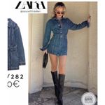 ZARA NWT DENIM TRF DRESS Photo 2