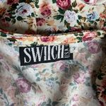 Vintage 80s SWITCH Floral Long Sleeve Button Dress, Size 3 Yellow Photo 7