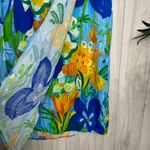 Jams World  Bright Watercolor Floral Side Tie Wrap Skirt size M Medium Photo 3