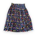 Modcloth Pleated Circle Skirt Cherries Print Women’s Size 4 Rockabilly Twirl Sm Photo 0