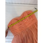 Donna Morgan NWT  Peach Short Cocktail Dress Strapless Bridesmaid Wedding Sze 18 Photo 3