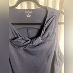 Banana Republic  Blue Side Bow Tank Top Business Casual Size M Photo 2