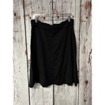Athleta Nusa Foldover Waist Stretch Pull On Athletic Skirt - Black / Size Large Photo 4