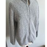 Carolyn Taylor Zip Up Jacket Wool Blend Gray Medium Photo 1