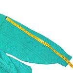 Vintage Nell Flowers Knit Sweater Green Blue Geometric Women’s Small Retro 80s Photo 7