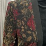 Miss Dorby Vintage Black Floral Patterned Cardigan with Gold Details in 10 Photo 1