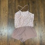 Victoria's Secret Victoria’s Secret Tan/Pink Romper Photo 3