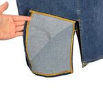 Who What Wear  Front Slit Knee-Length Denim Stretch Skirt Photo 3