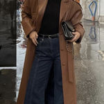 Newport News Newport New Leather Trench Coat Photo 0