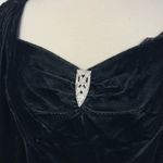 Gunne Sax Vintage Jessica McClintock Dark Romantic Whimsigoth Black Velvet Dress Photo 6