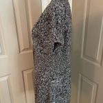 Josephine short sleeve fitted black & white knit cardigan w/2 metal buttons Sz M Size M Photo 2