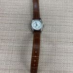 Calvin Hill Ladies Quartz Watch 34mm Round Silver Brown Faux Leather SKU 424 Photo 5