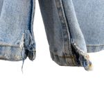 Y2k Vintage LEI Reworked Hand Painted Floral High Rise Straight Leg Jeans 26" Blue Photo 6