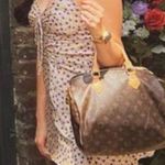 ZARA NWT  Yellow Floral Draped Satin Effect Mini‎ Dress Photo 2