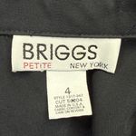 Briggs New York Briggs Petite Black One Button Blazer Womens Size 4P Photo 11