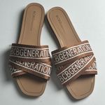 BCBGeneration Krista Women’s Cognac and White Sandals Size 8 Photo 0
