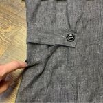 Flax  Black 100% Linen Jacket Tunic Womens Small Oversize Lagenlook Button Blazer Photo 6