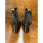 Antonio Melani  Black Leather Studded Bootie Heels Women’s 9 Grunge Witch Biker Photo 4