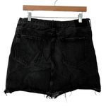 Everlane  Raw Hem The Denim Skirt in Washed Black Photo 4
