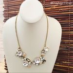 J.Crew  Bejeweled Rhinestone Necklace Gold-tone Photo 1