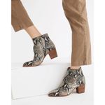 Madewell • The Rosie Ankle Boot in Snake Embossed Leather Moonstone Multi heeled Photo 4