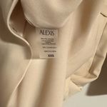 Alexis Fraser Cream Long Sleeve midi ruched elegant Dress v neck draped Photo 5