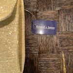 Kendall & James shimmering gold fabric clutch with gold shoulder chain. NWT. Photo 4