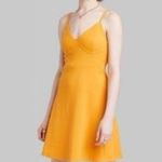 Wild Fable women’s knit skater dress in Gold, size Medium, w/ corset top, NWT. Photo 2